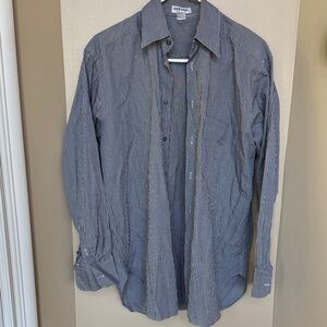 Giorgio Armani Le Collezioni Men's gray Striped Button Down Shirt 15/38